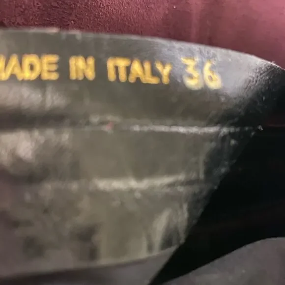 Prada Suede Ankle‎ Boots Burgundy 36 - Picture 4 of 9